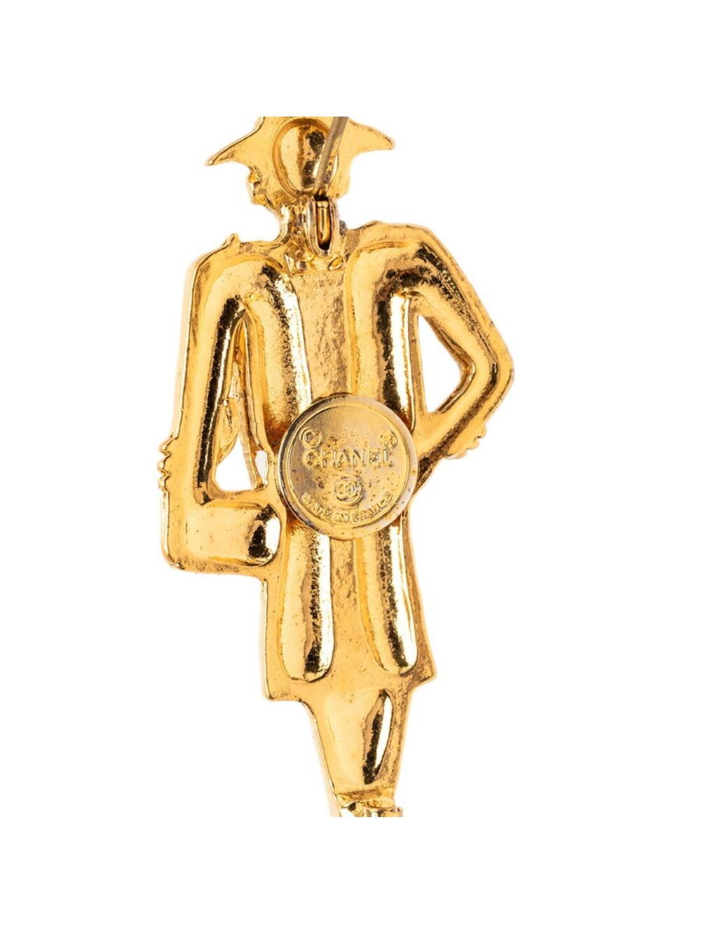 Chanel Mademoiselle Brooch Gold #276328C67B - Picture 4 of 4